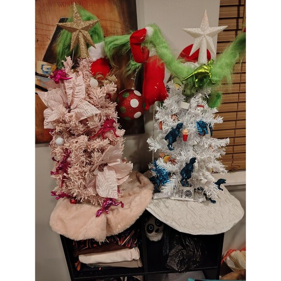 Unbranded Other - Artificial Topiary Christmas Trees mini set 1-2' Cindy & Grinch, Thing 1,2, & 3
